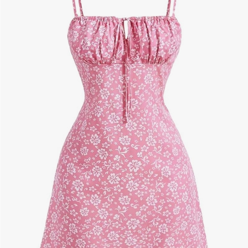 Floral Pink Summer Dress